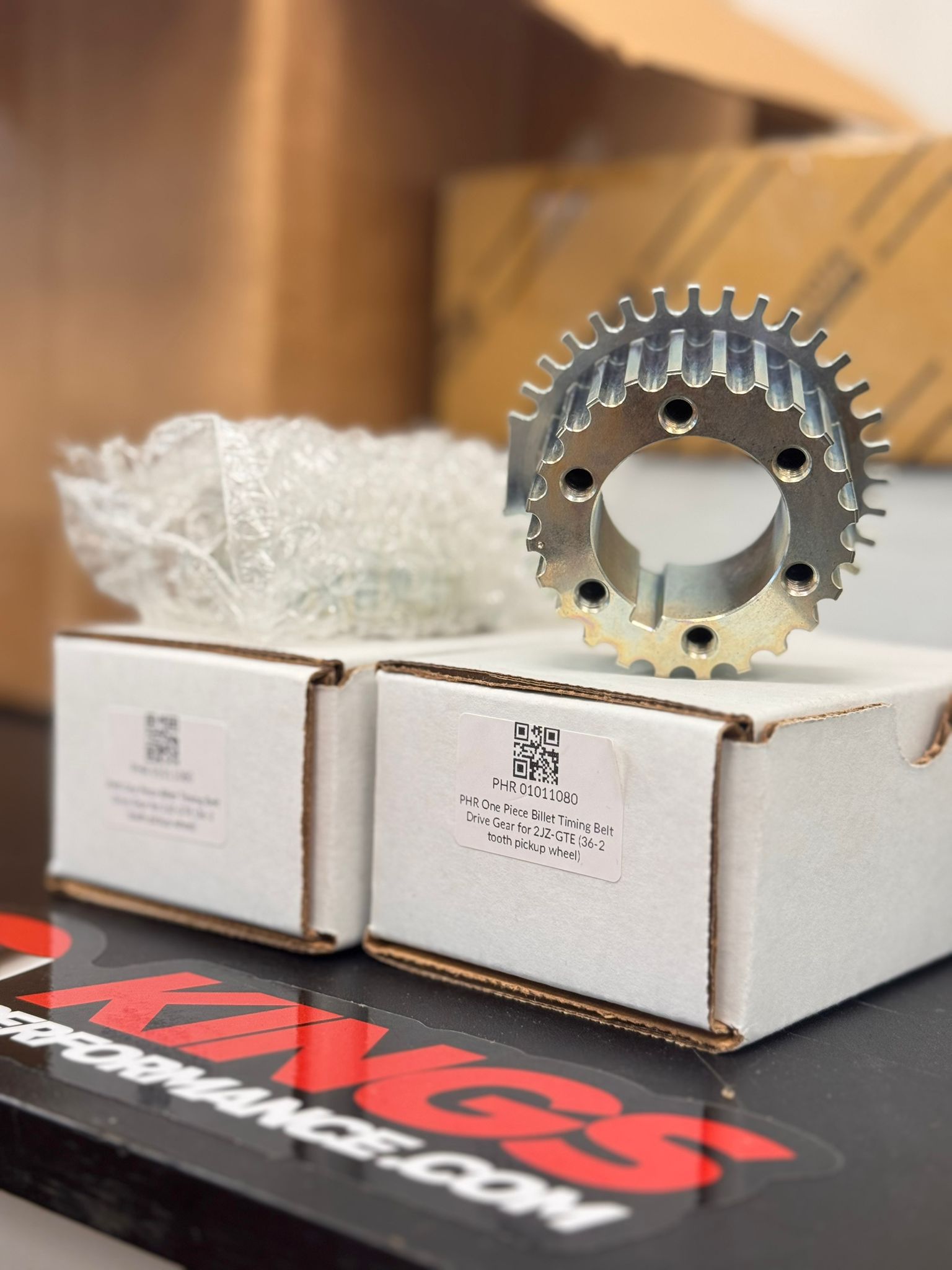 PHR One Piece Billet Timing Belt Drive Gear for 2JZ-GTE (36-2 tooth pickup wheel)