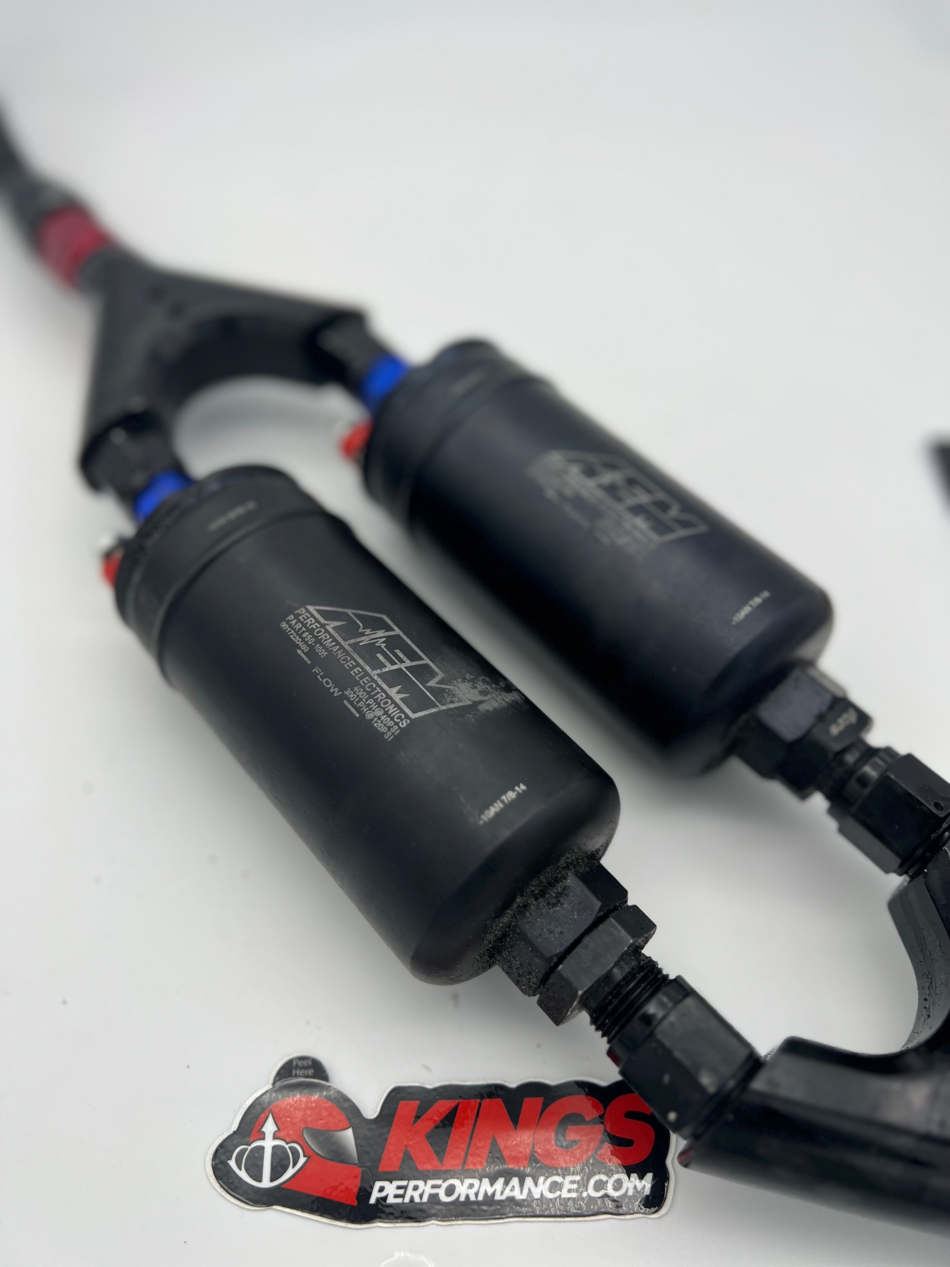 AEM 400LPH (x2) w/ AN Y-Block (50-1000)