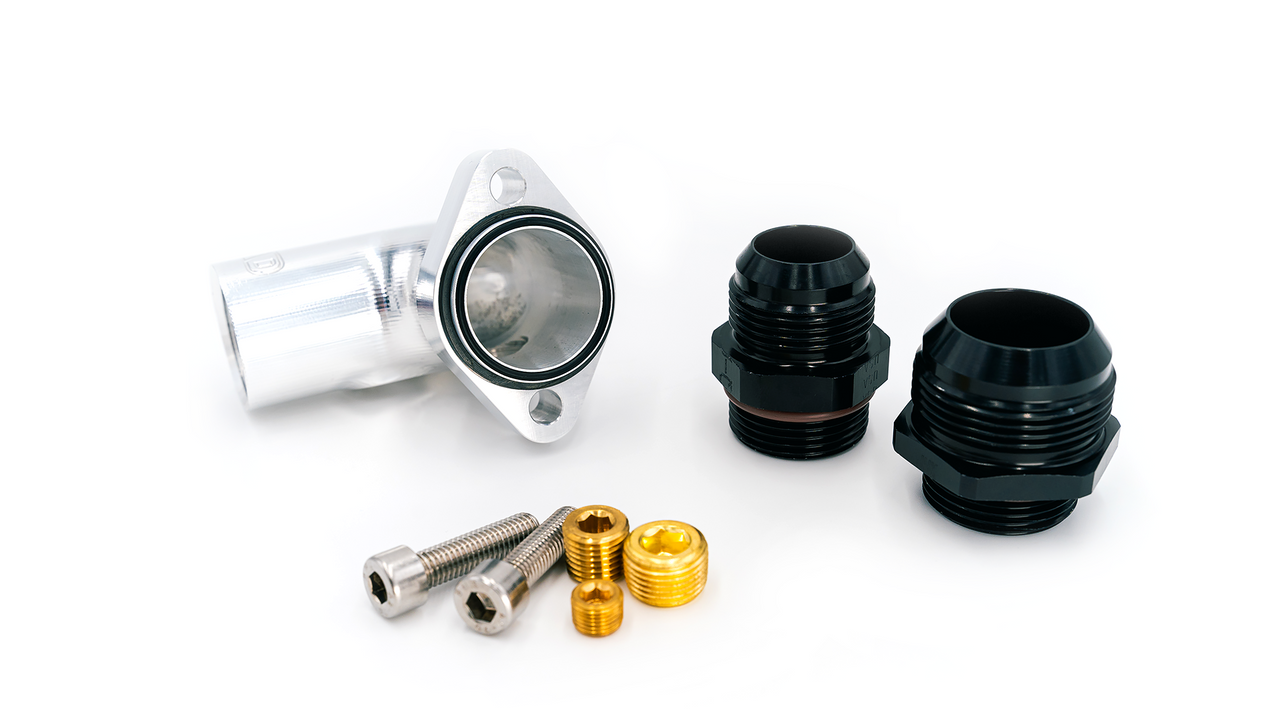 Billet 2JZGTE Upper Water Neck - Race Version
