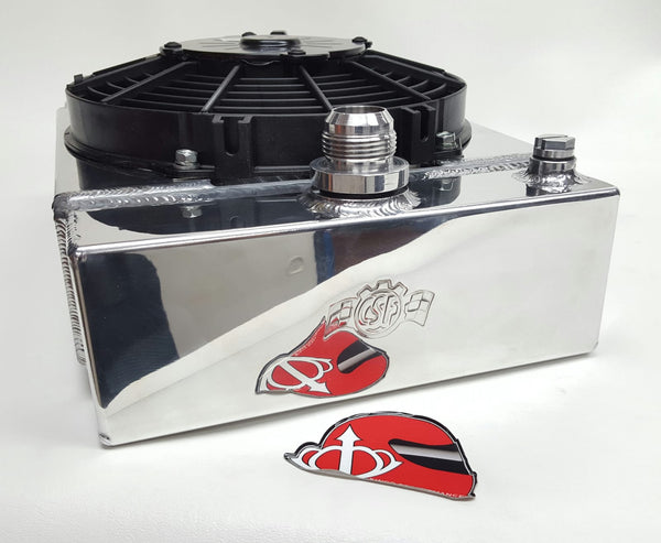 CSF Small Compact Drag Race Aluminum Radiator Combo