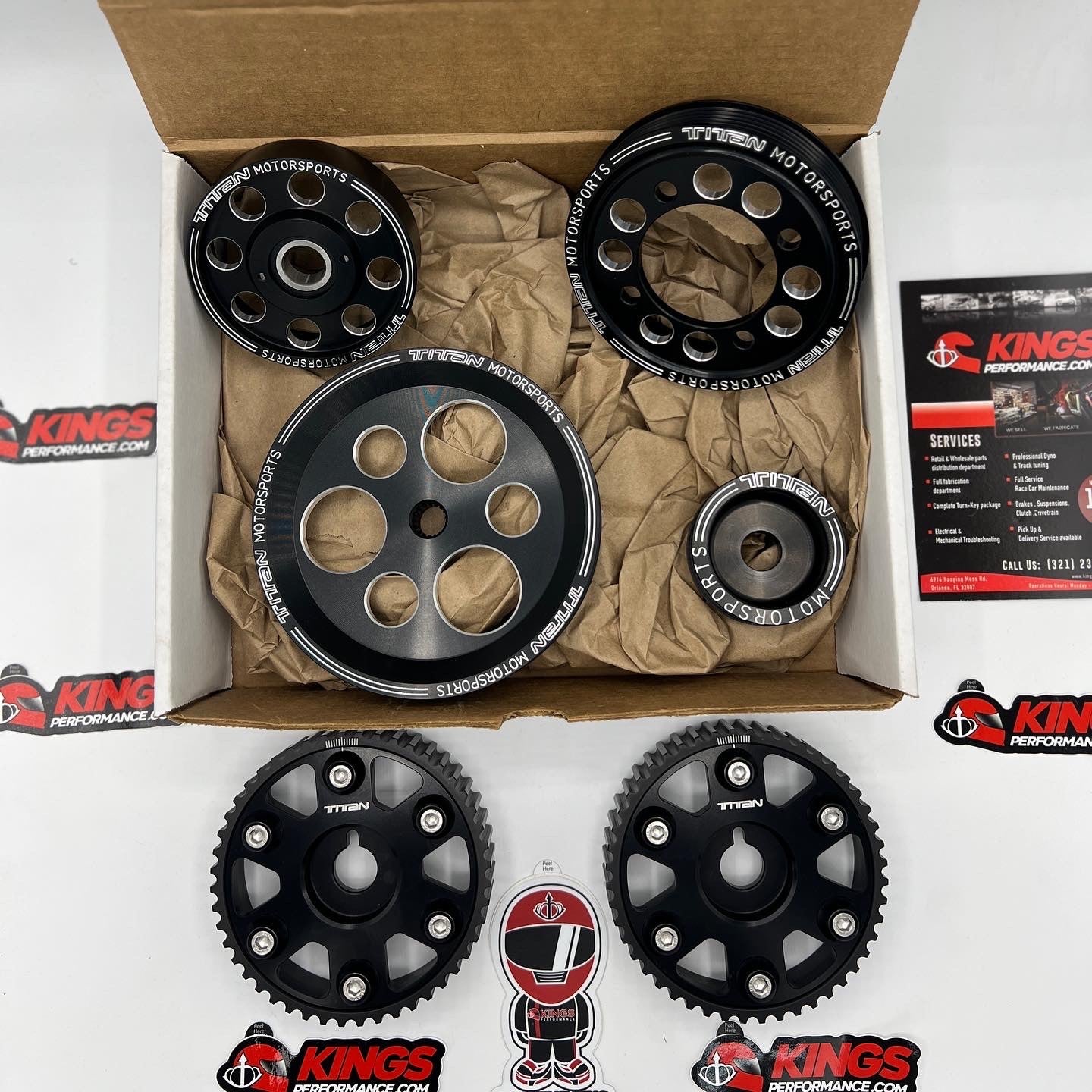 TMS 4 PIECE BLACK EDITION BILLET ALUMINUM PULLEY SET W/ IDLER FOR 2JZ/1JZ
