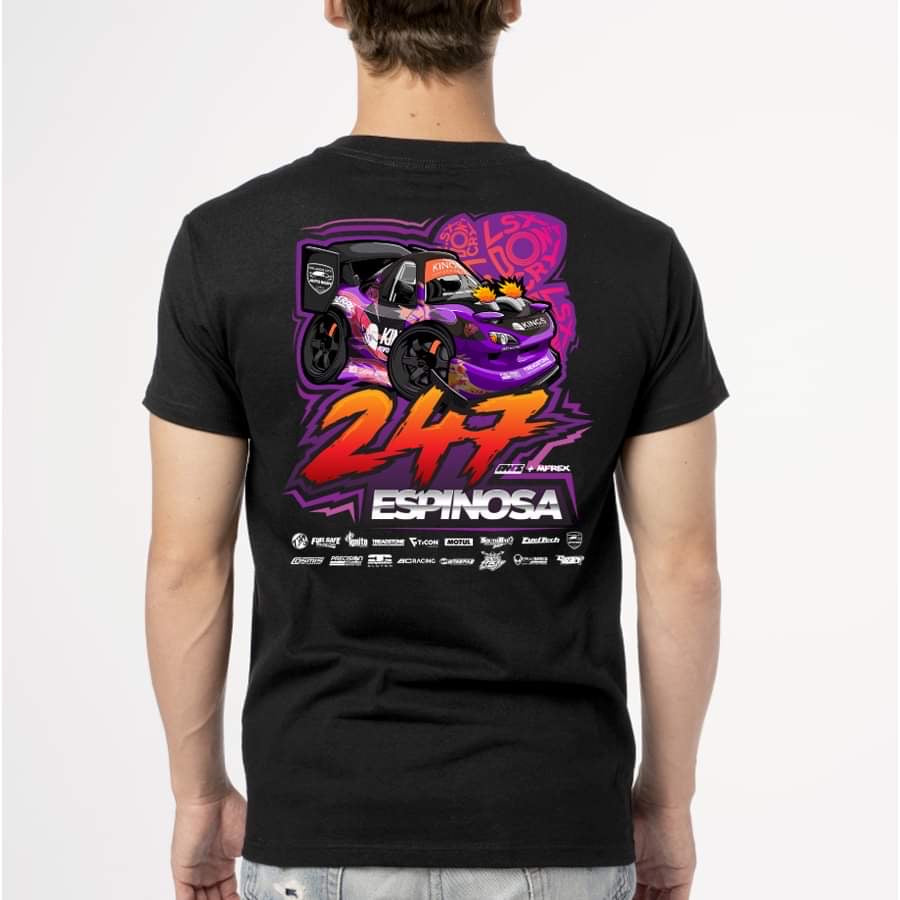 KP Drift RX7 Cartoon Team T-Shirt