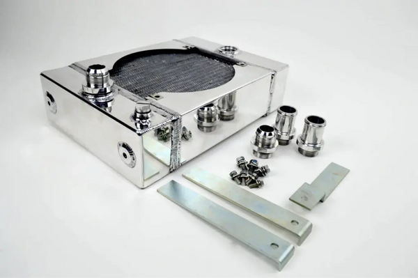 CSF Small Compact Drag Race Aluminum Radiator Combo