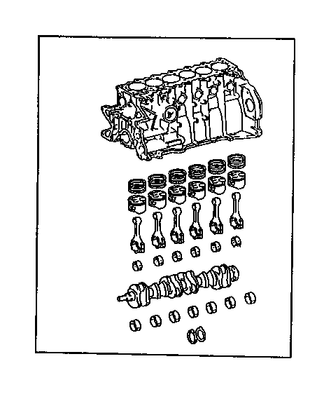 OEM Toyota Genuine Shortblock for Toyota Supra 1993-1998 2JZ-GTE (11400-49088)