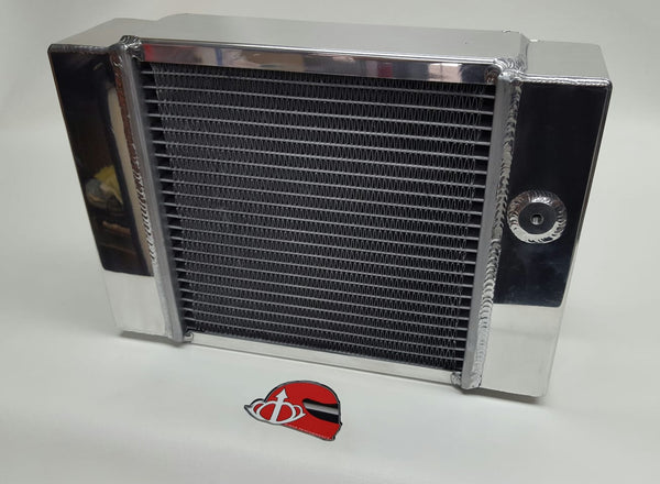 CSF Small Compact Drag Race Aluminum Radiator Combo