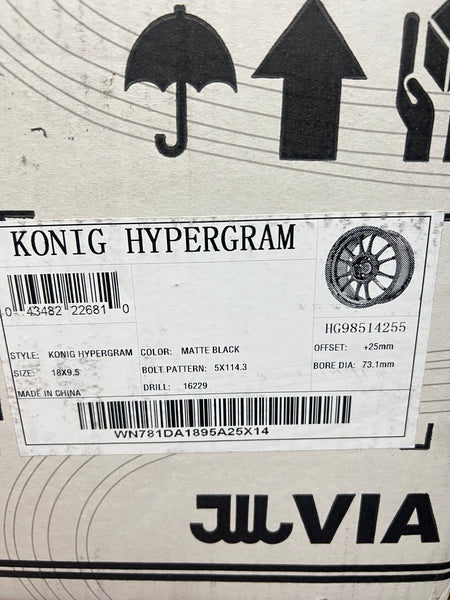 Konig Hypergram 18x9.5 5x114.3 ET25 HG98514255
