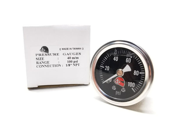 KP 100psi Liquid Filled Fuel Pressure Gauge