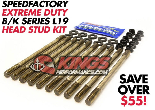 SpeedFactory Racing Extreme Duty L19 Head Stud Kit for Honda/Acura B & K Series