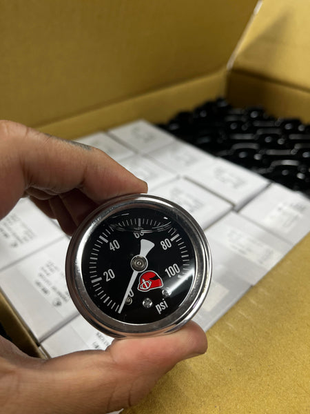 KP 100psi Liquid Filled Fuel Pressure Gauge